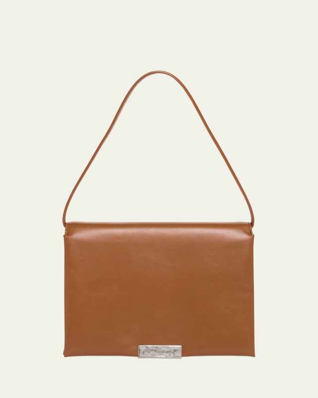 Carnet Medium Flap Calfskin Shoulder Bag